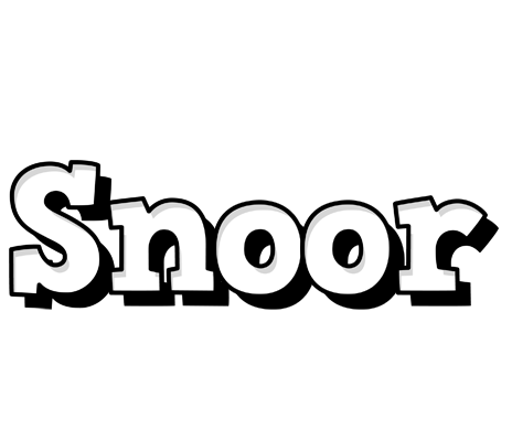 Snoor snowing logo