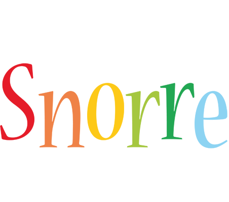 Snorre birthday logo