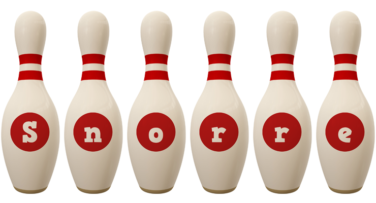 Snorre bowling-pin logo