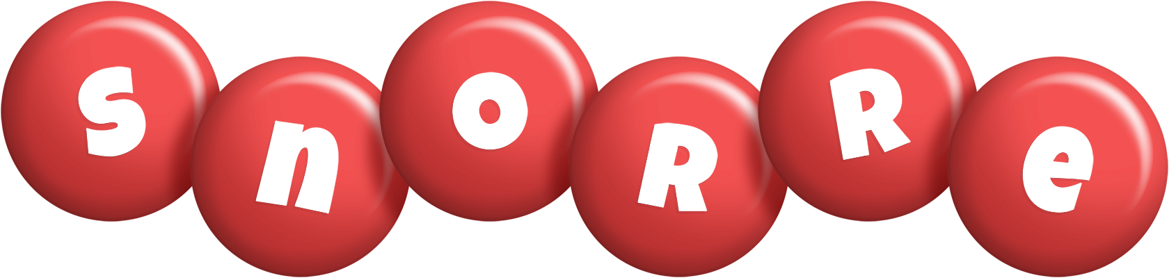 Snorre candy-red logo