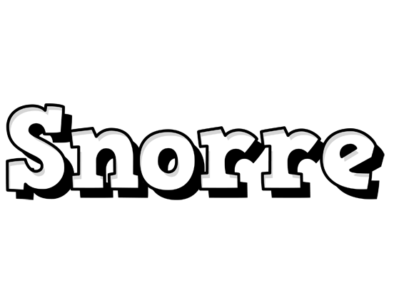 Snorre snowing logo