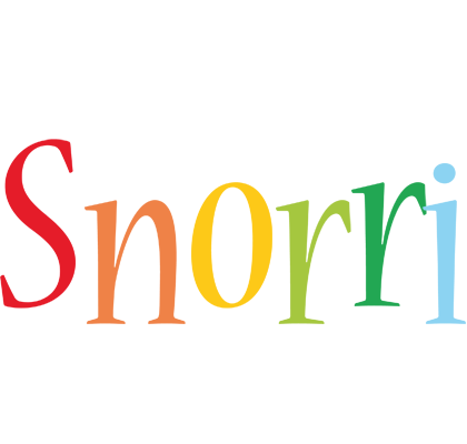 Snorri birthday logo