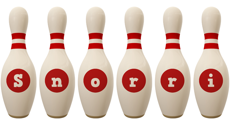 Snorri bowling-pin logo