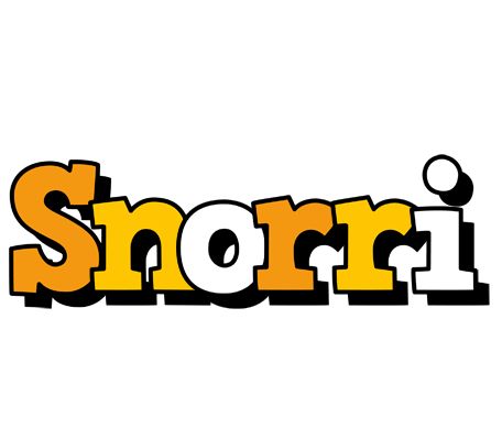 Snorri cartoon logo