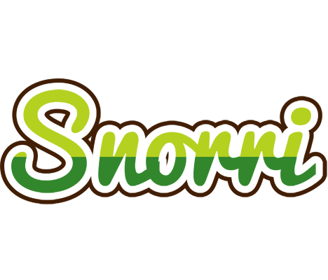 Snorri golfing logo