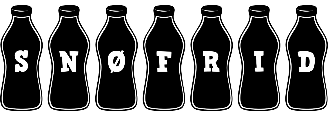Snøfrid bottle logo