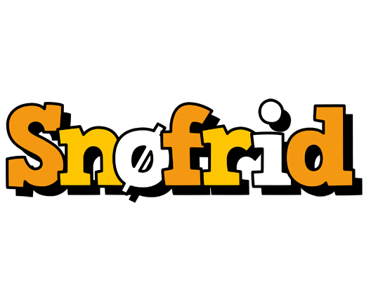 Snøfrid cartoon logo