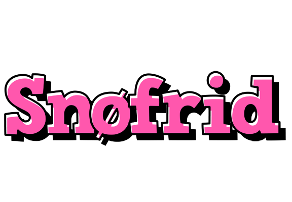 Snøfrid girlish logo