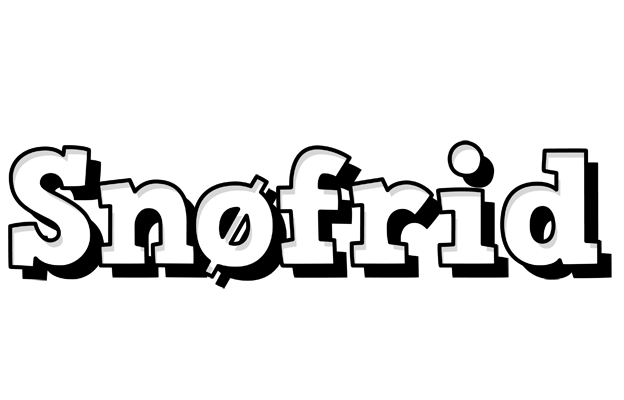 Snøfrid snowing logo