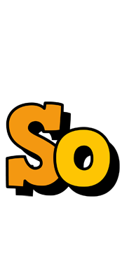 So cartoon logo