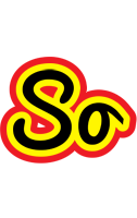 So flaming logo