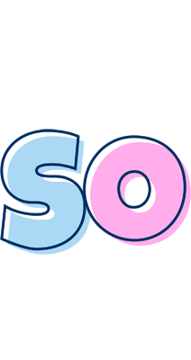 So pastel logo