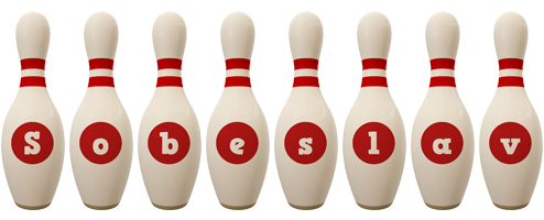 Sobeslav bowling-pin logo