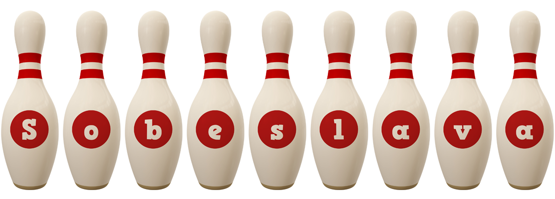 Sobeslava bowling-pin logo