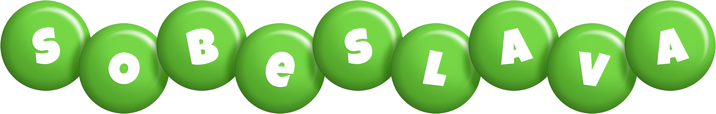 Sobeslava candy-green logo