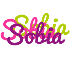 Sobia flowers logo