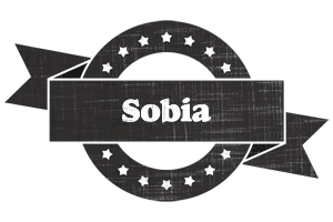 Sobia grunge logo