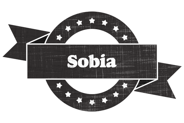 Sobia grunge logo