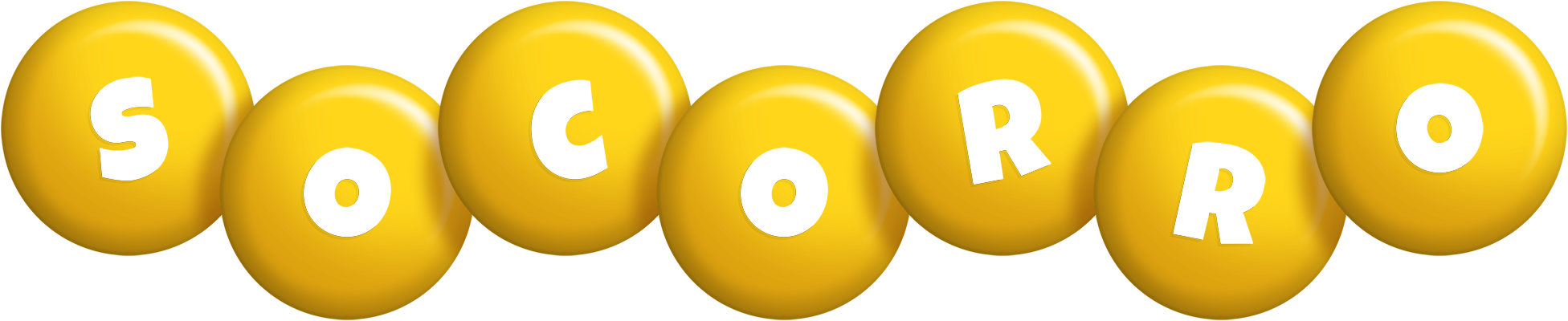 Socorro candy-yellow logo