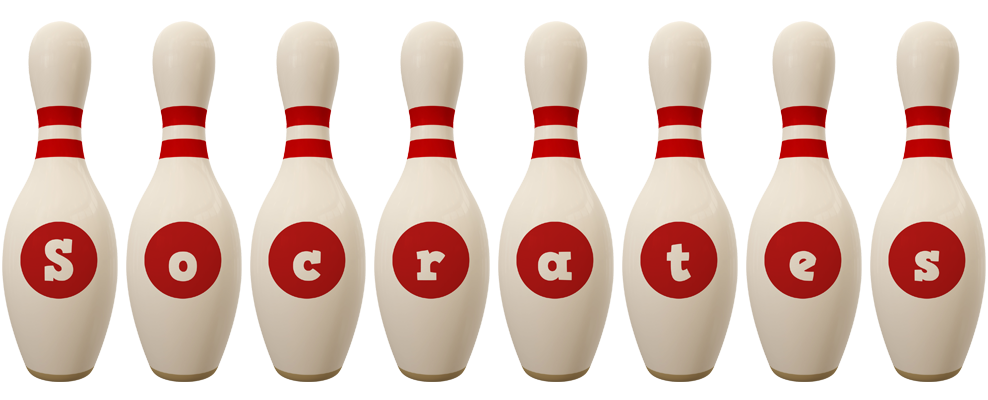 Socrates bowling-pin logo