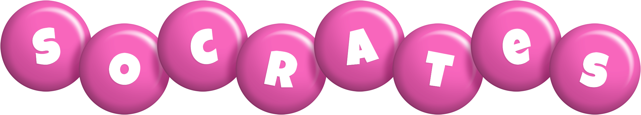 Socrates candy-pink logo