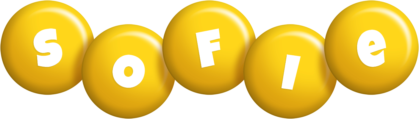 Sofie candy-yellow logo