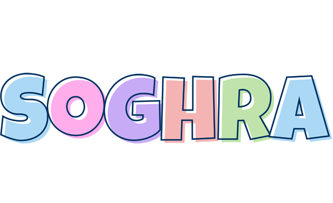 Soghra pastel logo