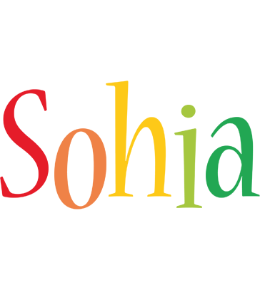Sohia birthday logo