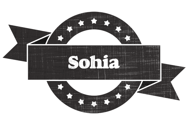 Sohia grunge logo