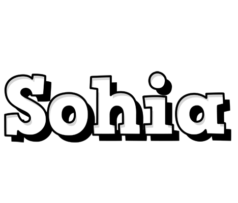 Sohia snowing logo