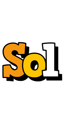 Sol cartoon logo