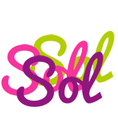 Sol flowers logo
