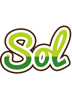 Sol golfing logo
