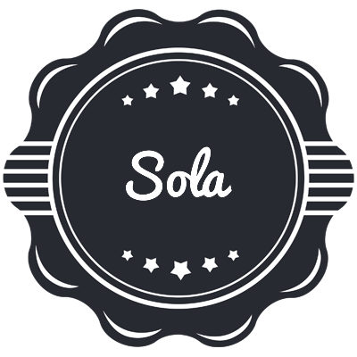 Sola badge logo