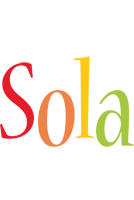 Sola birthday logo