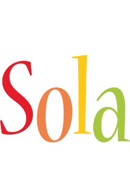 Sola birthday logo