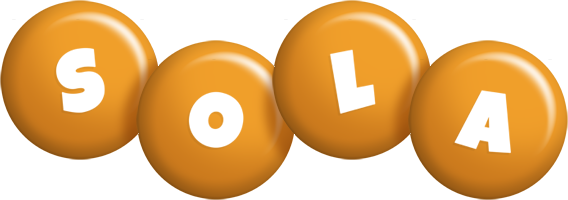 Sola candy-orange logo