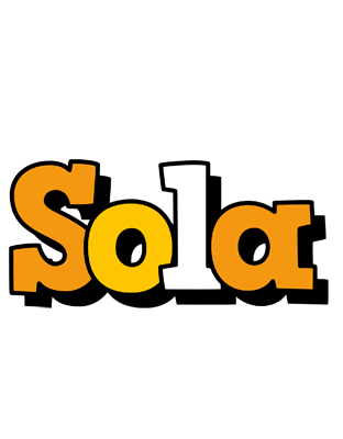 Sola cartoon logo