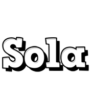 Sola snowing logo