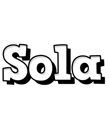 Sola snowing logo