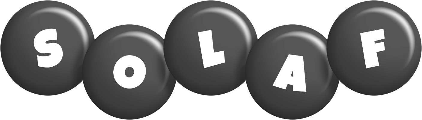 Solaf candy-black logo