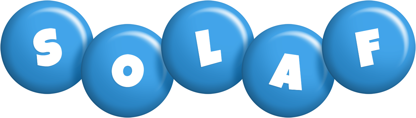 Solaf candy-blue logo