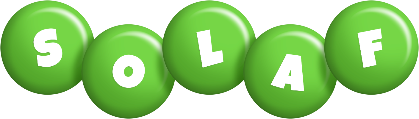 Solaf candy-green logo