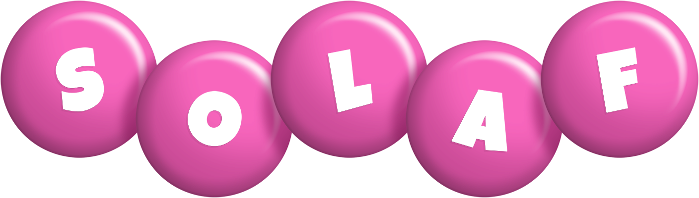 Solaf candy-pink logo