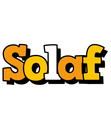 Solaf cartoon logo