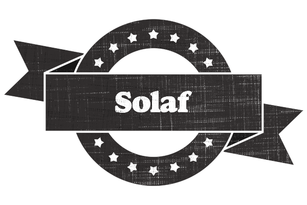 Solaf grunge logo