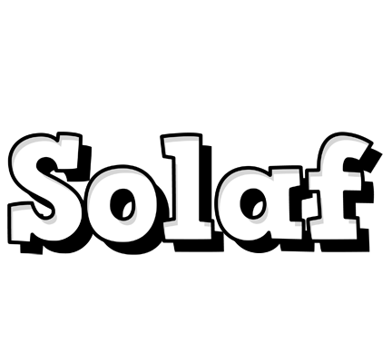 Solaf snowing logo