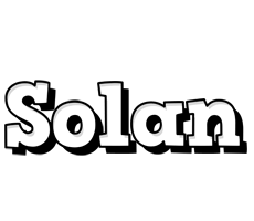 Solan snowing logo