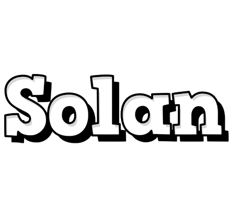 Solan snowing logo