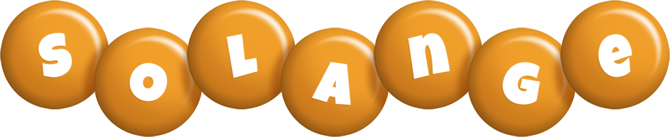 Solange candy-orange logo